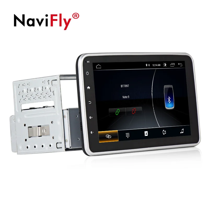 Top NaviFly Android 8.0 universal Car stereo head unit navigation GPS NAVI DVD player support 360  degrees Rotatable Face Panel 1