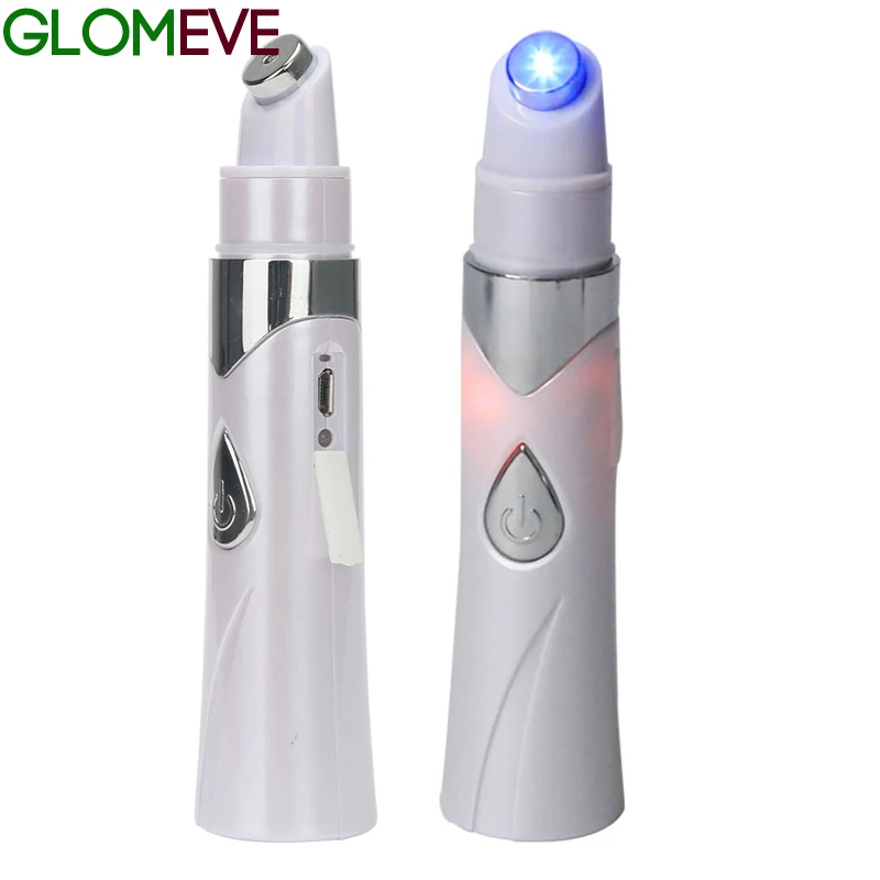 Medical Blue Light Therapy Laser Treatment Pen Rechargeable Facial Massager Acne Laser Therapy