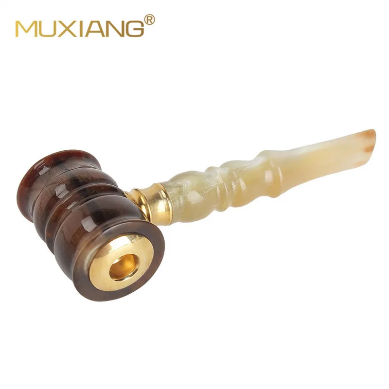 

1Pcs New Women Men Smoking Pipes Cigarette Holder Pipe Imitation Horns Pipes For Cigarette Smoke bb0001