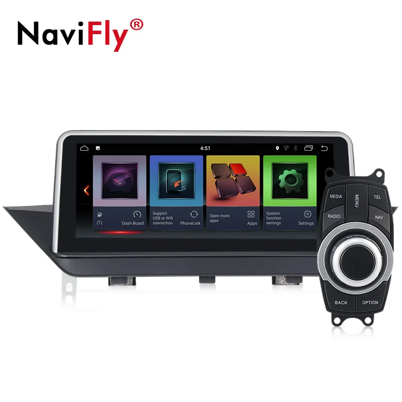 Новое поступление! Navifly четырехъядерный android 7,1 автомобильный dvd для BMW X1 E84 2009- gps умное Радио Видео wifi Мультимедиа