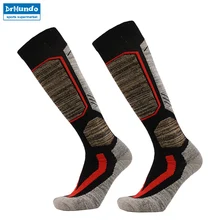 3 пары, зимние теплые мужские и женские теплые длинные Лыжные носки, толстые хлопковые спортивные носки для сноуборда, альпинизма, кемпинга, походов