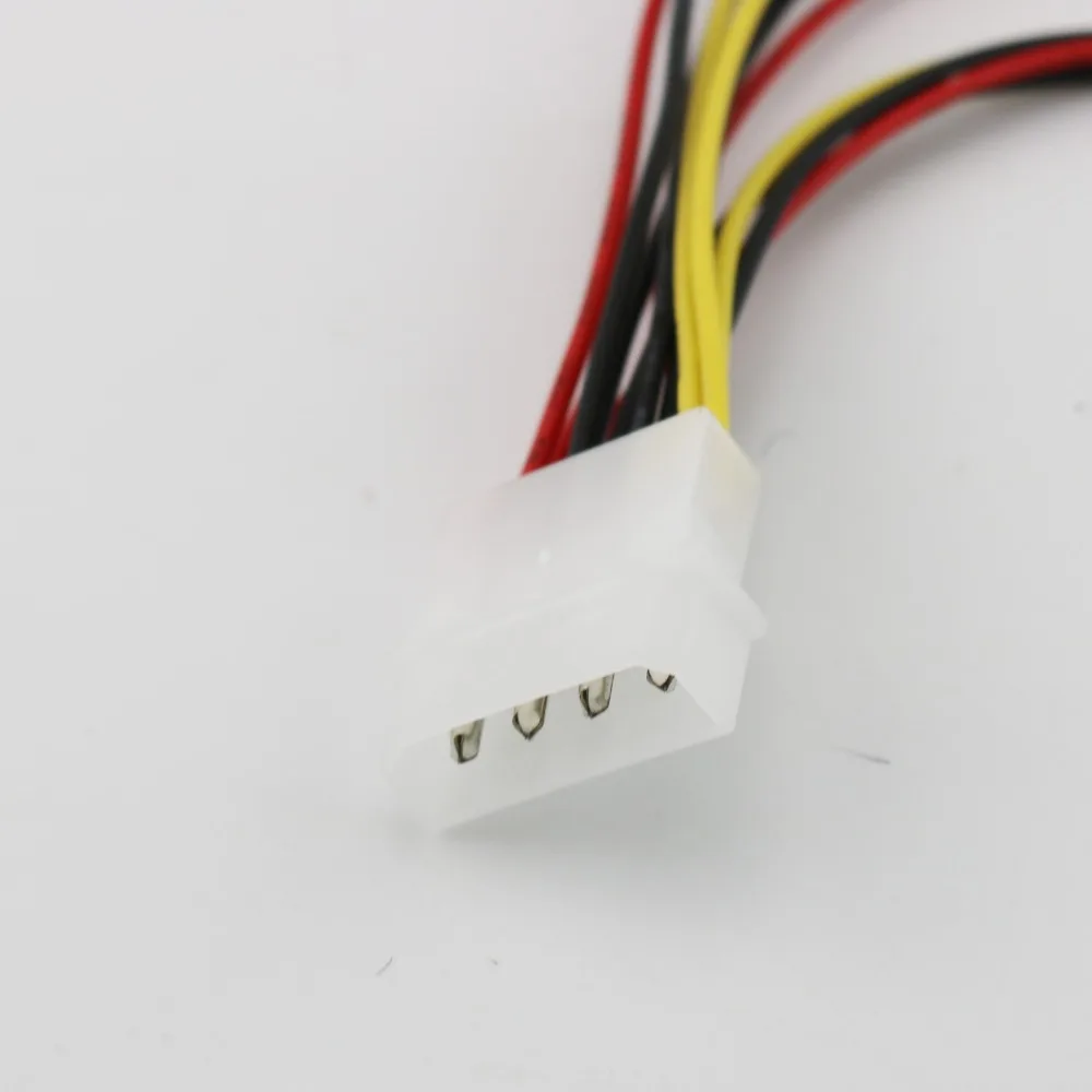 1 шт. 4 контактный адаптер разветвитель Molex со штекером на 3 порта 20 см|Кабели