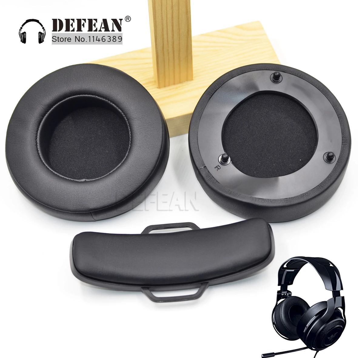 Замена амбушюры подушки губка повязка на голову пены earpad для Razer ManO'War 7 1/патруля