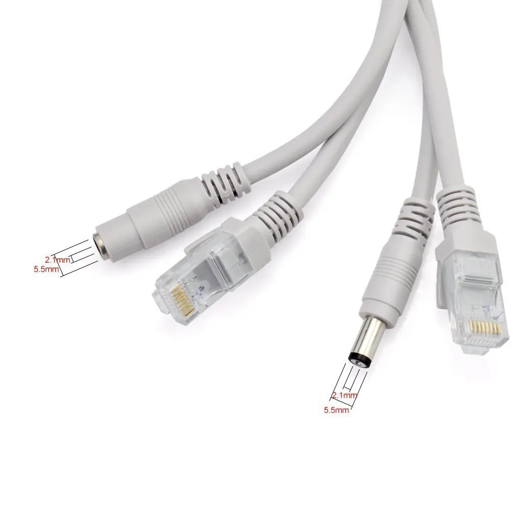 5 м CCTV сетевой кабель RJ45 CAT5/CAT-5e кабель+ DC Мощность Расширение CCTV сетевой Ethernet-Кабель для ip-камера для записи видео по сети Системы