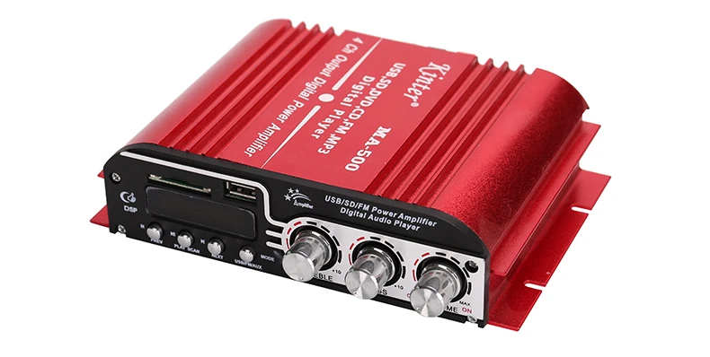 Kinter MA-500 усилитель мощности аудио плеер DC12V Поддержка USB SD AUX MP3 и fm-радио воспроизведение стерео звук мини алюминиевый корпус