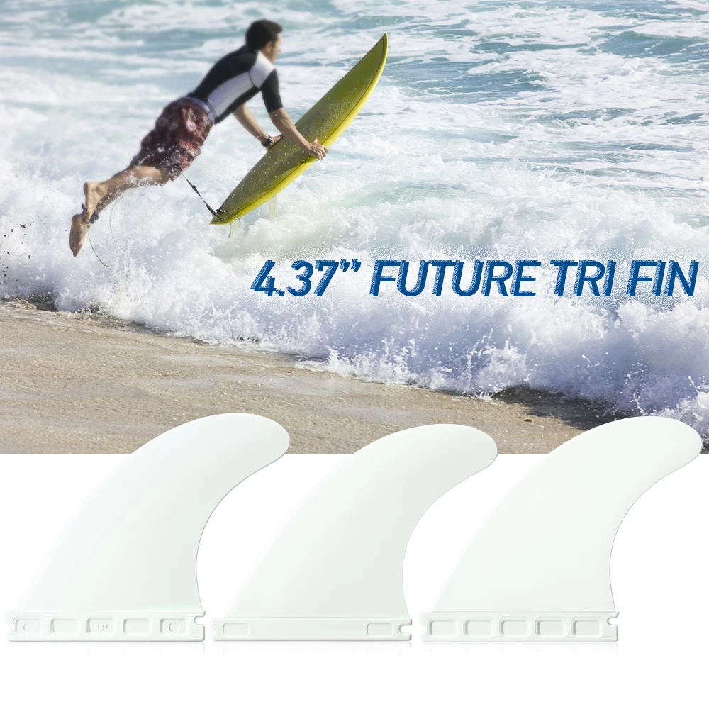 

11.1cm Future Tri Fin 4.37'' Surfing Tri Fin Set Surfboard Fins FCS Future Fin Thruster 3 Packs water sports Surfing Board