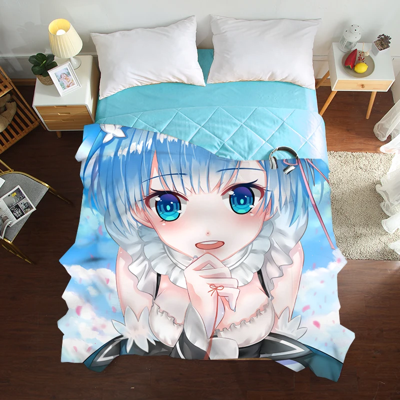 Летние одеяла с 3D рисунком двойные для двуспальной кровати модное мультяшное