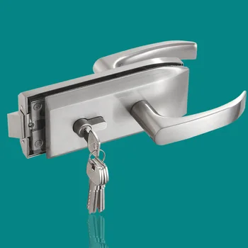 

OS-008 Single opening Metal Glass door lock with keys and thumb turn