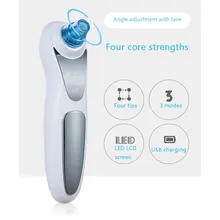 Очиститель пор USB аккумуляторный для лица светодиодный электрический портативный удаления угрей очищающее средство для кожи