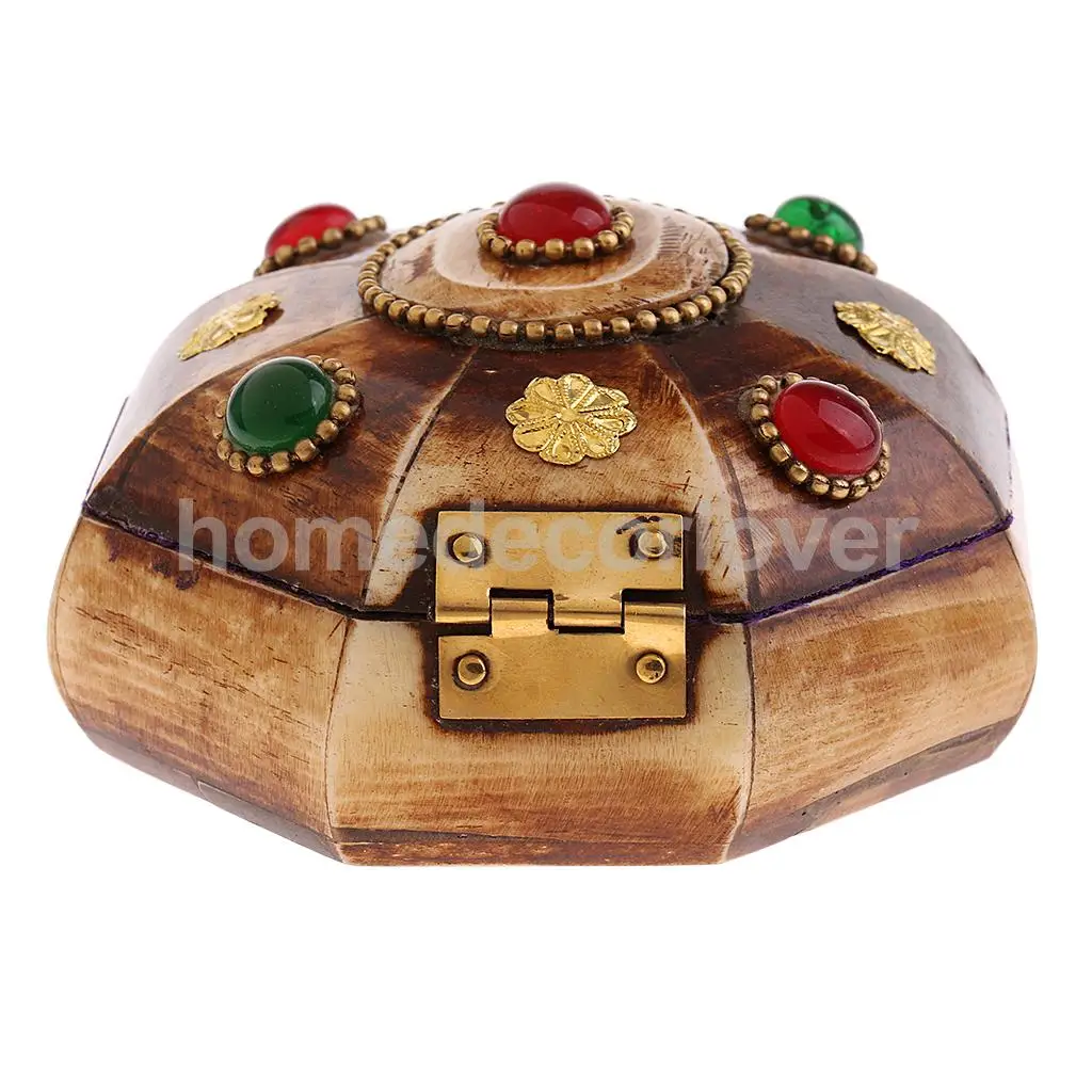 Exquisite Handmade Nepal Buddhist Jewelry Storage Display Box Case
