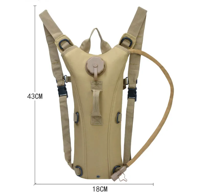 Тактическая Сумка для воды, военный рюкзак с гидратацией, камуфляжный рюкзак, рюкзак для альпинизма, Походов, Кемпинга, езды на велосипеде, рюкзак 2.5L 3L