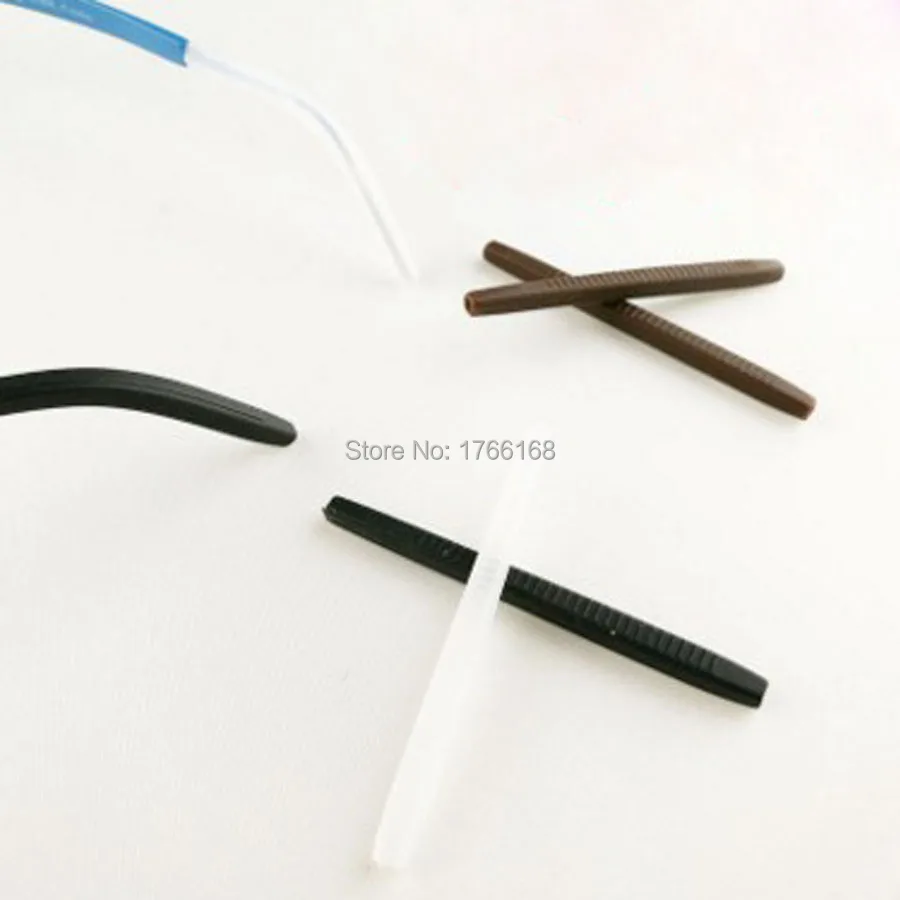 

200pieces(100pairs)Eyeglasses soft silicone Temple Tips For square Metal Temple Glasses Eyewear Temple Tips Cap Free Shipping