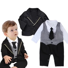 Лидер продаж, весенне-осенние комплекты одежды для малышей комбинезон для маленьких джентльменов, одежда для маленьких мальчиков одежда костюмы для младенца, футболка и штаны комплекты для малышей от 4 до 24 месяцев