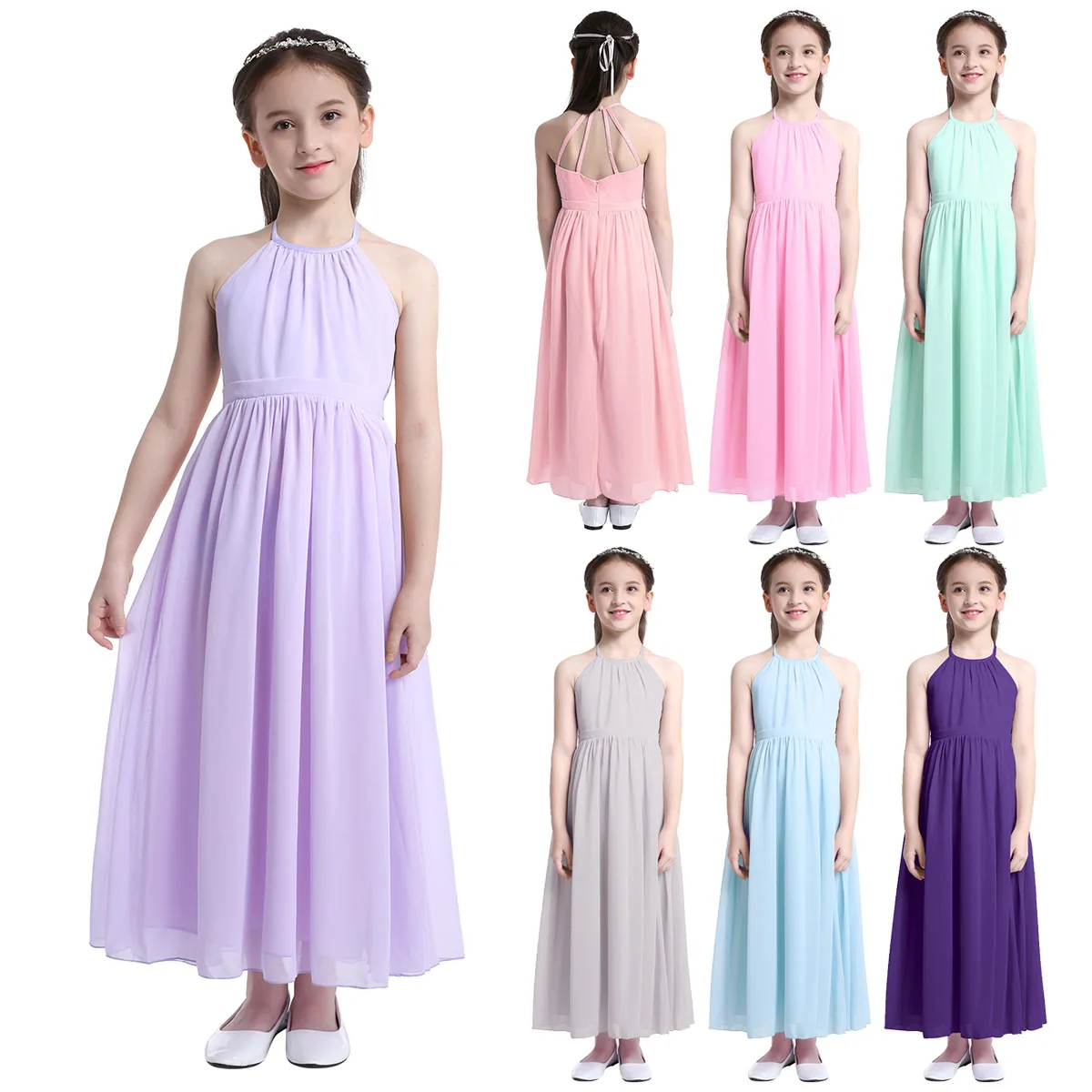 Для детей в возрасте от 4 до 14 лет Детское шифоновое платье с цветочным узором для девочек праздничное детское платье вечерние бальное платье в стиле «принцесс» для официальное мероприятие платье с цветочным рисунком для свадебного торжества