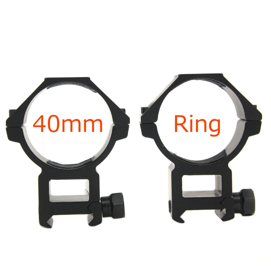 2018 Tactical 40mm Scope Mount Rings Picatinny Weaver 20mm Rail Mount