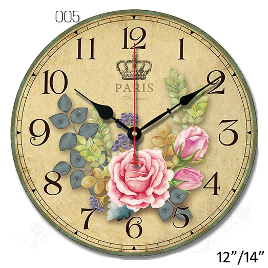 Unique French Pink Rose Design Vintage Rustic Retro Shabby Chic Home Kitchen Decor