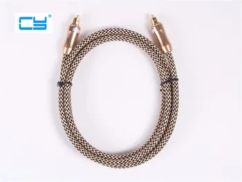 

OD6.0mm Golden Digital Optical Optic Fiber Toslink Audio Cable Wire 1 / 1.5 / 1.8 / 3 / 5 / 8 / 10 / 15 / 20 / 25 / 30 / Meters