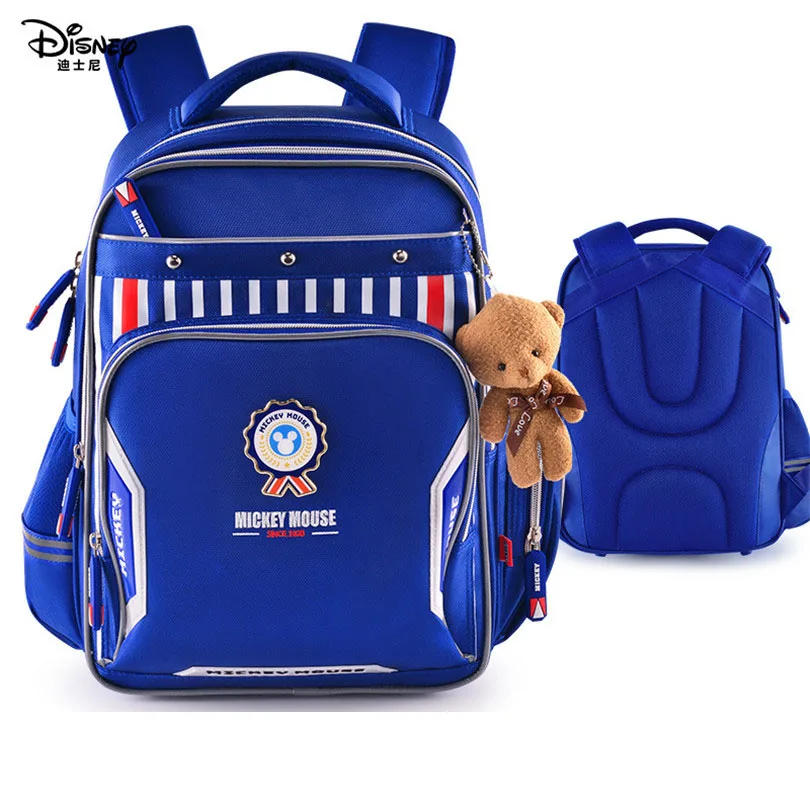 Классический трендовый рюкзак Disney с Микки школьный ранец для мальчиков детская
