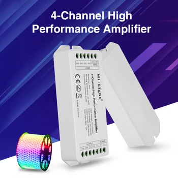 

MiLight PA4 4-Channel High Performance Amplifier DC12V-24V 6A/Channel RGB RGBW LED Amplifier Controller For RGB RGBW LED Strips