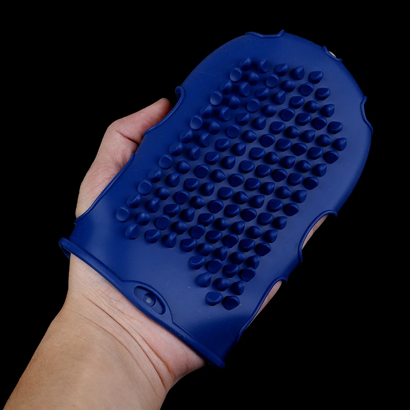 1Pcs Soft Silicone Massage Scrub Gloves For Peeling Body Bath Brush
