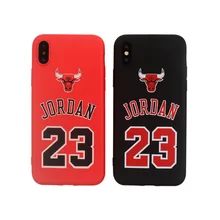

Bulls Case For Iphone 5 5s Se 6 6plus 6s Plus 7 7plus 8 X Case Fashion Sports Brand Michael Jordan 23 Soft Silicone Phone Cover