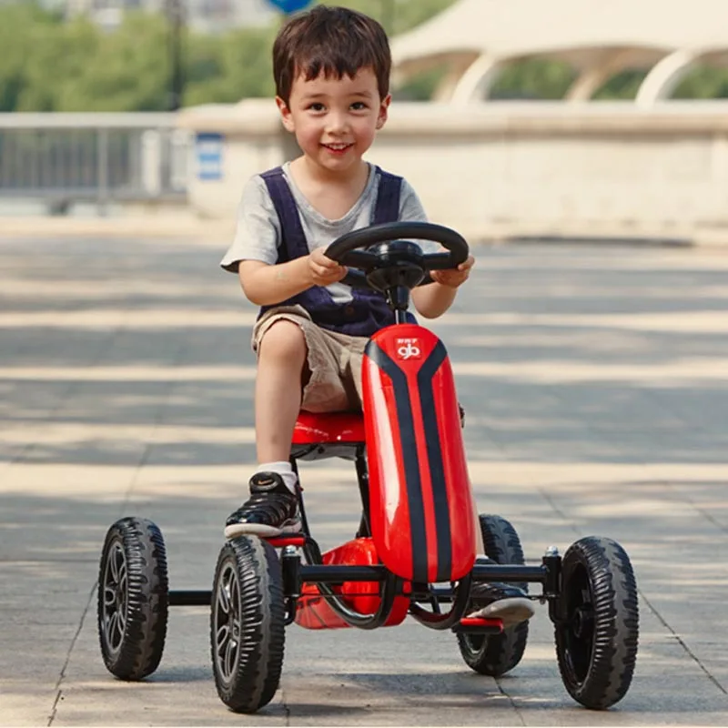 Дети катаются на игрушках для детей игрушечный автомобиль кататься на машинах открытый развивающий Фитнес-велотренажер Kart ATV