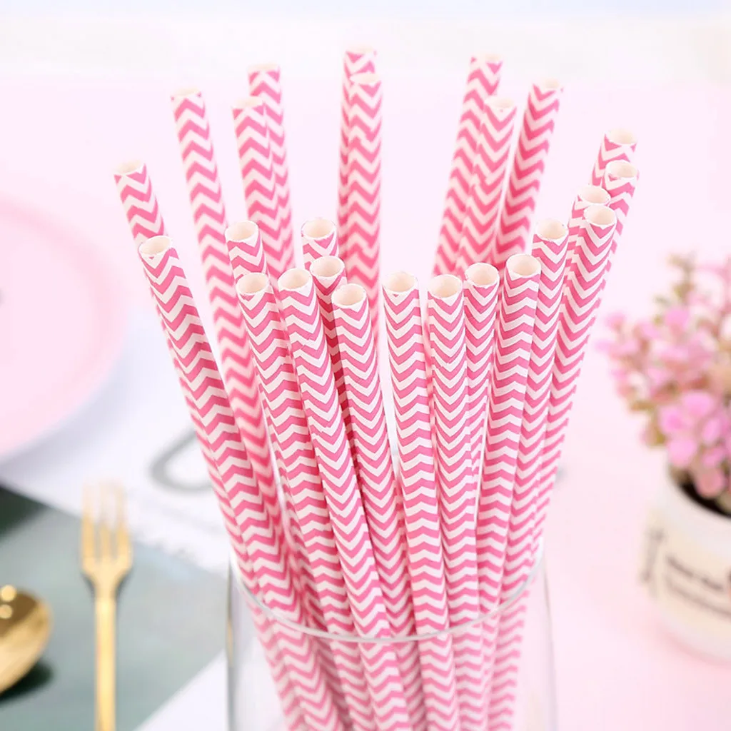 

25pcs Party Cocktail Drink Straw Disposable Drinking Straws Home Bar Kitchen Wedding Birthday Summer Tea Coffee Tools