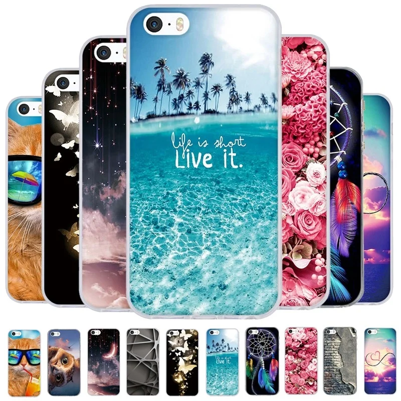 Beautiful scenery cool cat love dream Silicone TPU Clear Cover Case for iphone 6 7 8puls X XR XSMAX Creative Ultra Slim Soft |