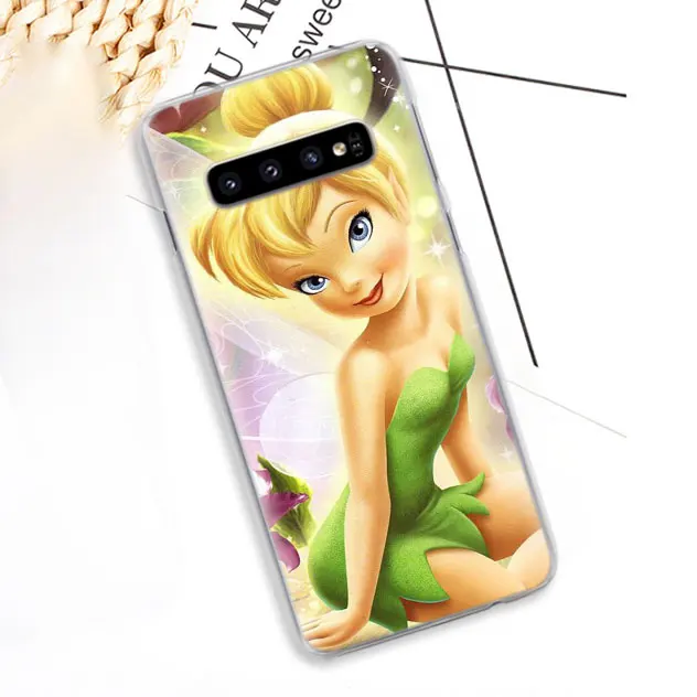 08 «Динь-Динь» Tinkerbell аниме телефонные чехлы для samsung Galaxy S10e S10 плюс S8 S9 плюс S6 S7 край A40 A50 A70 M20 чехол Coque - Цвет: 08