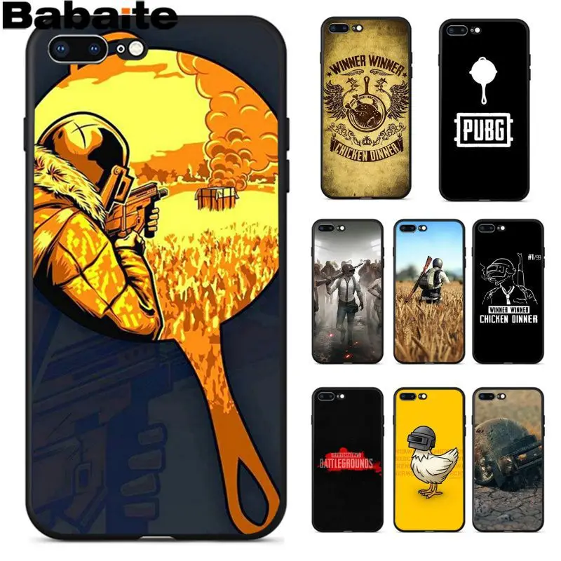 Babaite PUBG Высокое качество Аксессуары для телефонов Чехол для iPhone 8 7 6 6S Plus 5 5S SE XR X XS MAX Coque Shell