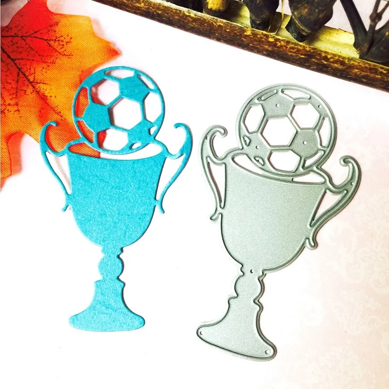

Football trophy metal cutting dies for Scrapbooking DIY Scrapbook Paper Card Maker decoration decoration template Stencils dies