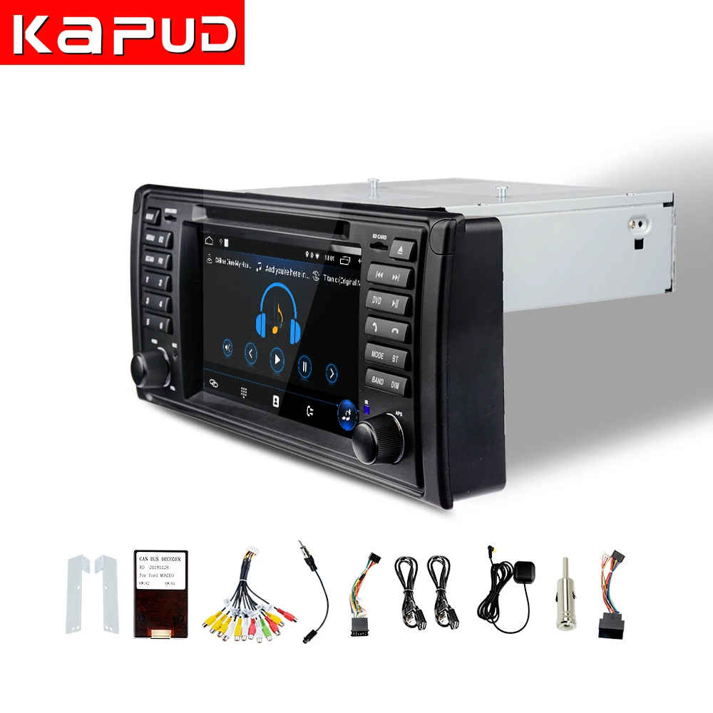 Best Kapud  Android 9.0 Navigation With DVD 7” Car GPS  Free Shipping SWC Canbus  MIC Bluetooth for BMW E53 Original Car Multimedia 3