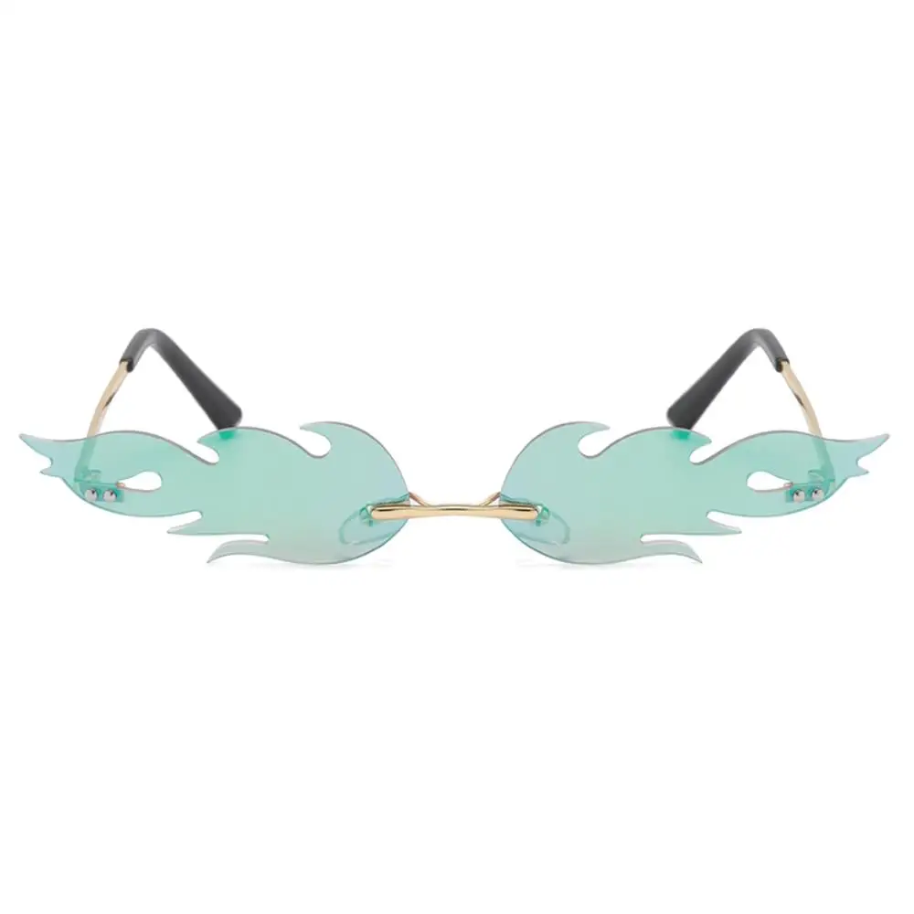 

12 Styles Women Men Sunglasses Cat Eye Small Narrow Wave Rimless Sun Glasses Fashion Cool 2019 Brand Designer Eyewear Shades