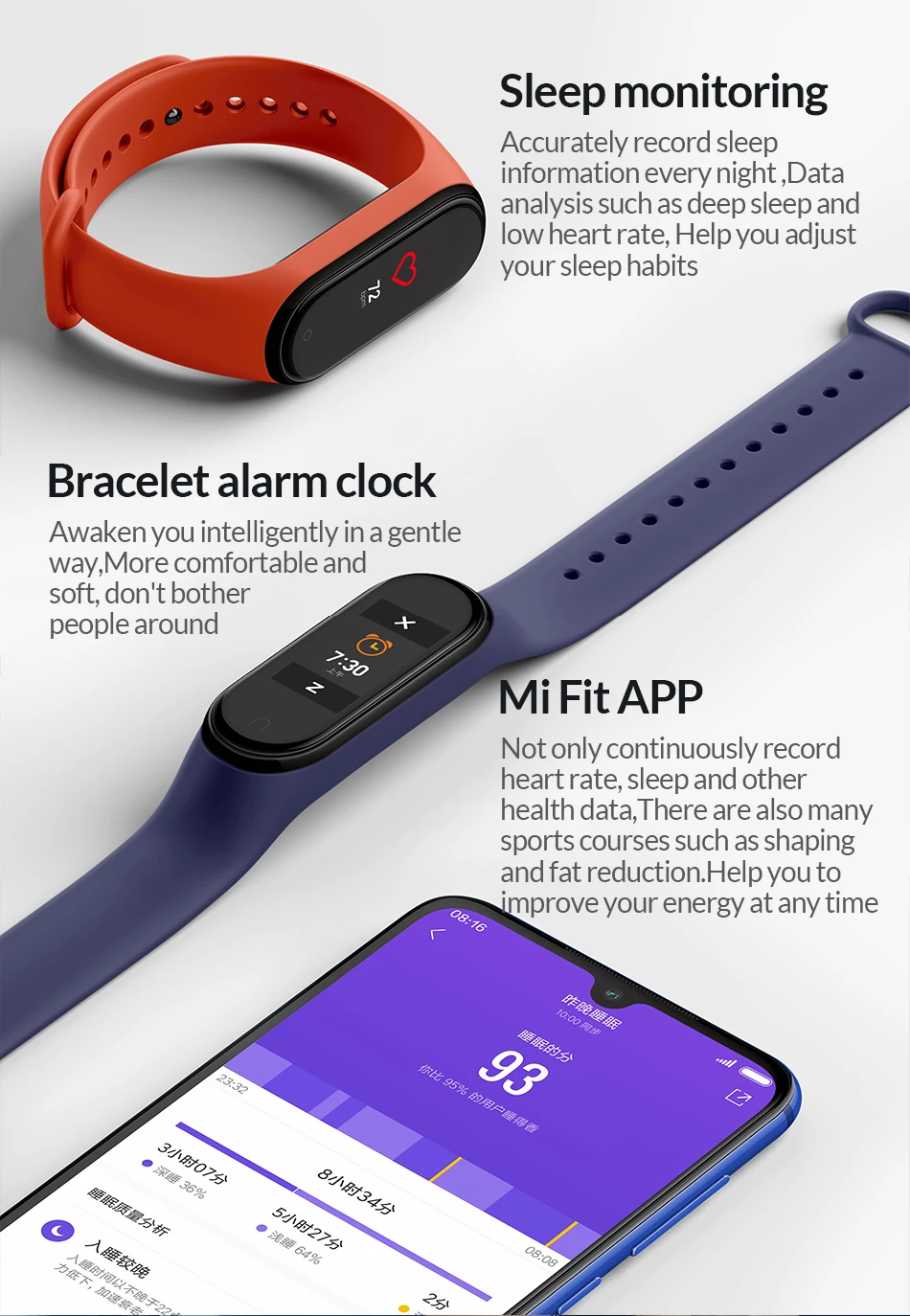 Xiaomi mi Band 4 новейший музыкальный Смарт mi band 4 браслет пульсометр фитнес 135 мАч цветной экран Bluetooth 5,0