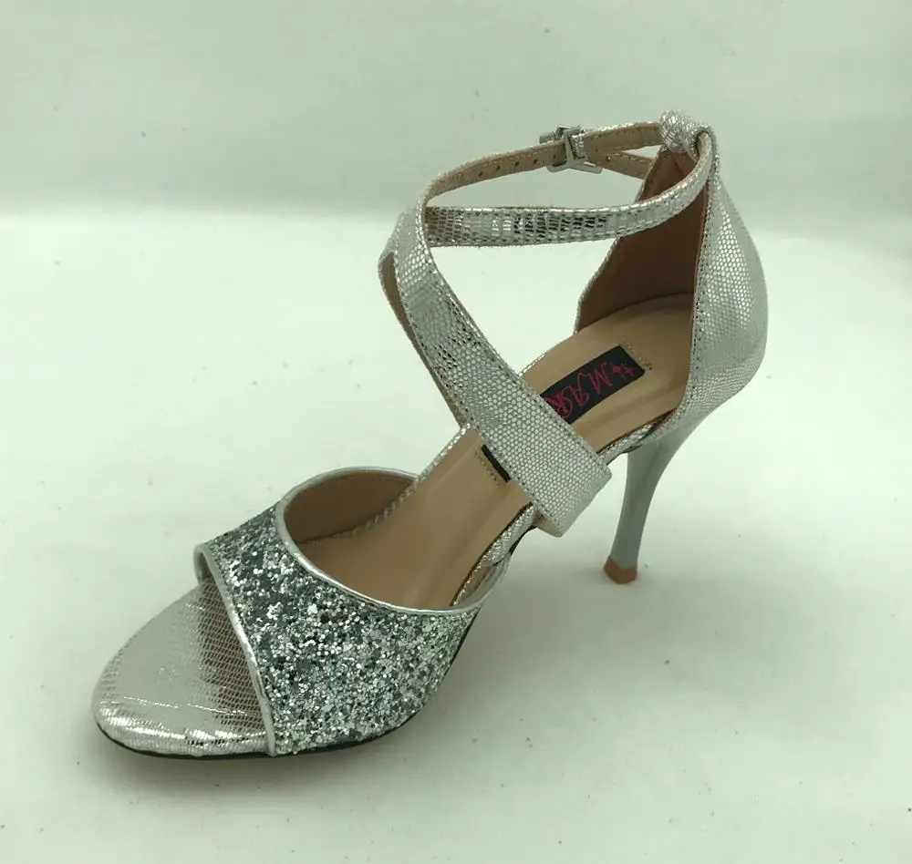 Comfortable and Fashional Argentina Tango Dance Shoes  Party Shoes Wedding Shoes  leather outsole T62100SLG  in 9cm heel