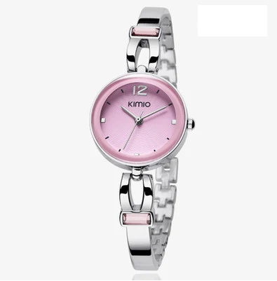 Kimio лучший бренд Роскошные женские кварцевые часы Женские Аналоговые часы из нержавеющей стали женские Montre Femme Relogio Feminino - Цвет: pink watch