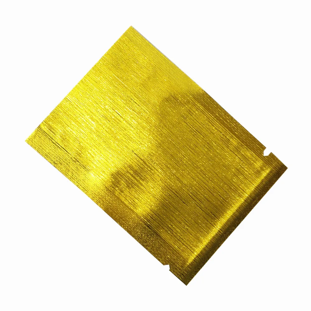 磨砂开口铝箔袋 金色拉丝 D