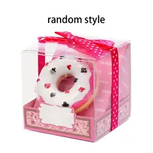 Креативная Милая красочная форма пончика бальзам для губ сладкие девушки пончик стойкая Увлажняющая помада бесцветная питательная антиприклеивающая помада