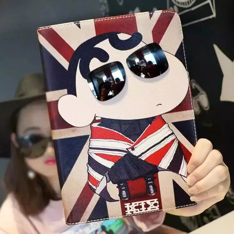 

High quality coque for ipad air 2 case tablet flip cover for Ipad 2 3 4 5 6 cases cartoon cover for Ipad air case + Stylus pen