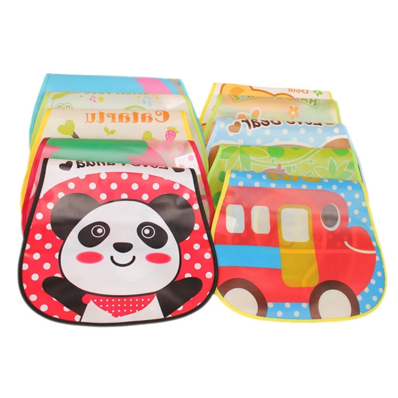 

Waterproof Bibs for Baby Silicone Bib Sleeveless Baby Feeding Baberos Kids Painting Plastic Apron Cute Boys Girls Burp Cloths