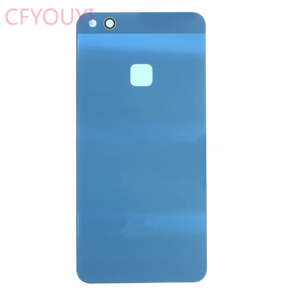 Высокое качество для Huawei P10 Lite батарея задняя крышка корпуса с клейкой наклейкой Замена - Цвет: Синий
