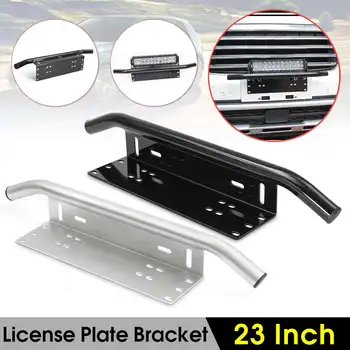 

Aluminum Car number plate Offroad Front License Number Plate Bracket Frame Holder Light Bar Mount Bumper For SUV Truck Vehicle