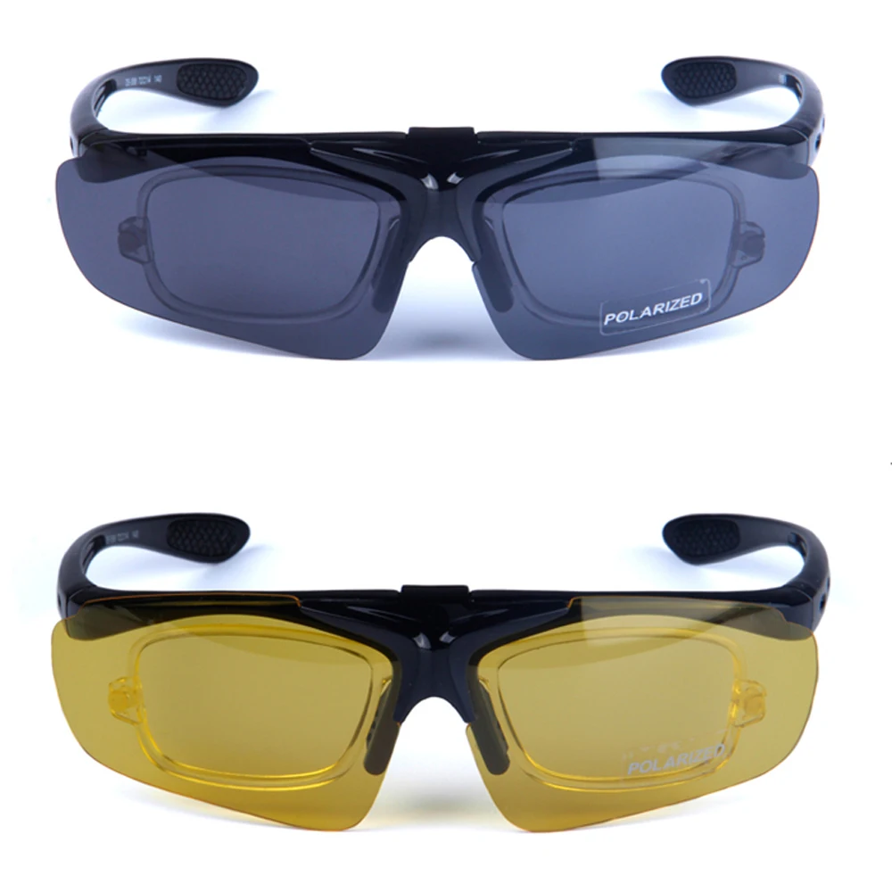 Prix pour Cyclisme lunettes de Soleil 2 Verres Polarisés pour la Journée et Nuit Vision Exchangable, UV400 Lunettes De Vélo de Conduite Lunettes RX Inserts Prix pour Cyclisme lunettes de Soleil 2 Verres Polarisés pour la Journée et Nuit Vision Exchangable, UV400 Lunettes De Vélo de Conduite Lunettes RX Inserts
