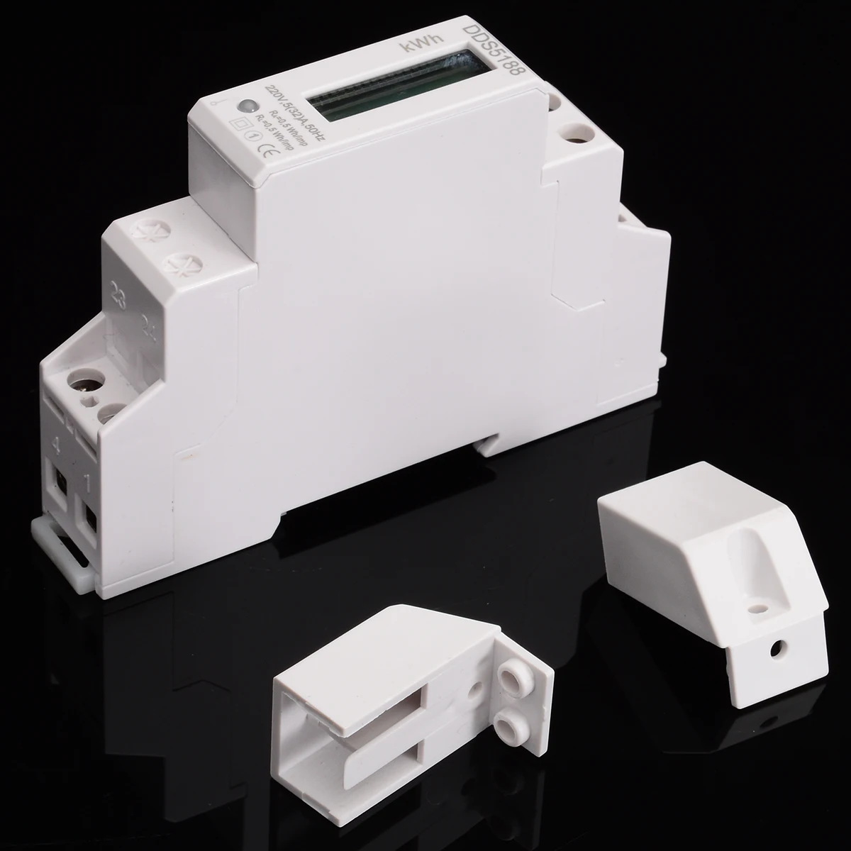 

1pc High-quality Digital Display DDS5188 LED AC Meter Electric Meter KWH LCD 5 (32)A With S0 Port For DIN Rail