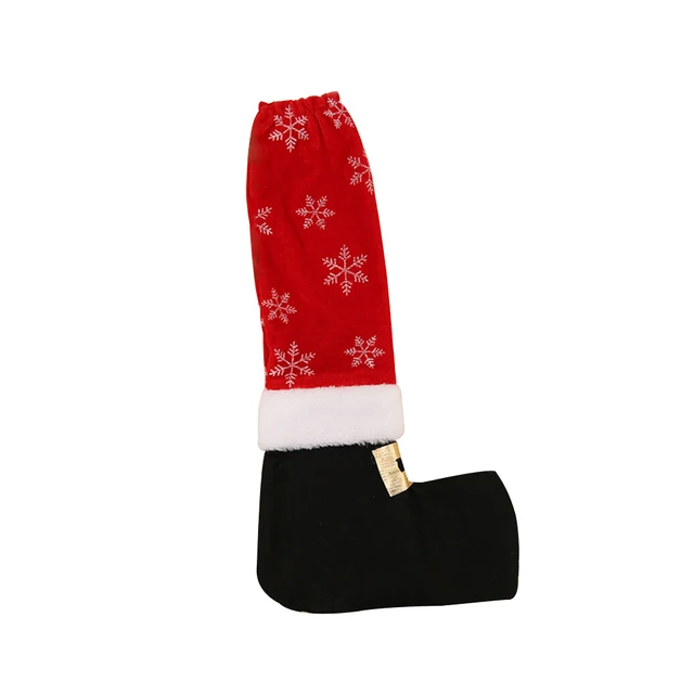 2017 christmas chair cover santa stockings decoration feet shoes party new year gift christmas decoration supplies - Santa Stockings 2017 christmas chair cover santa stockings decoration feet shoes party new year gift christmas decoration supplies - Santa Stockings