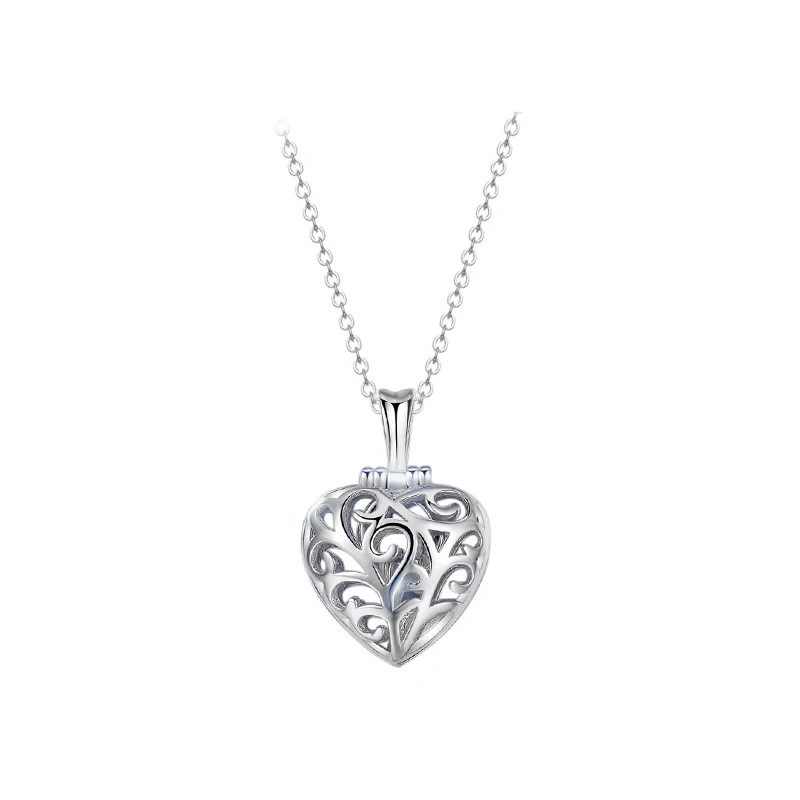 

Genuine 925 Sterling Silver Hollow Hearts secret Ring Pendant Women Jewelry Tawny CZ Crystal Pendant For Jewelry Making