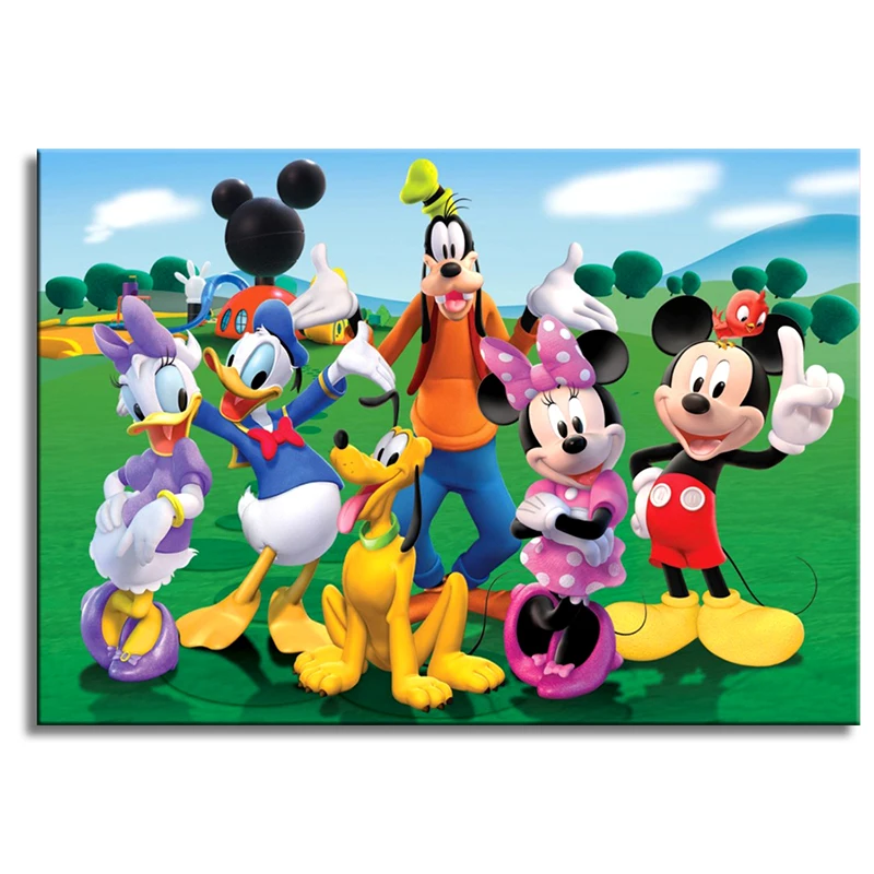 

5D Diamond Painting Full Square/Round Disney Cartoon Donald Duck Mickey Mouse Daimond Painting Embroidery Cross Stitch Mosaic
