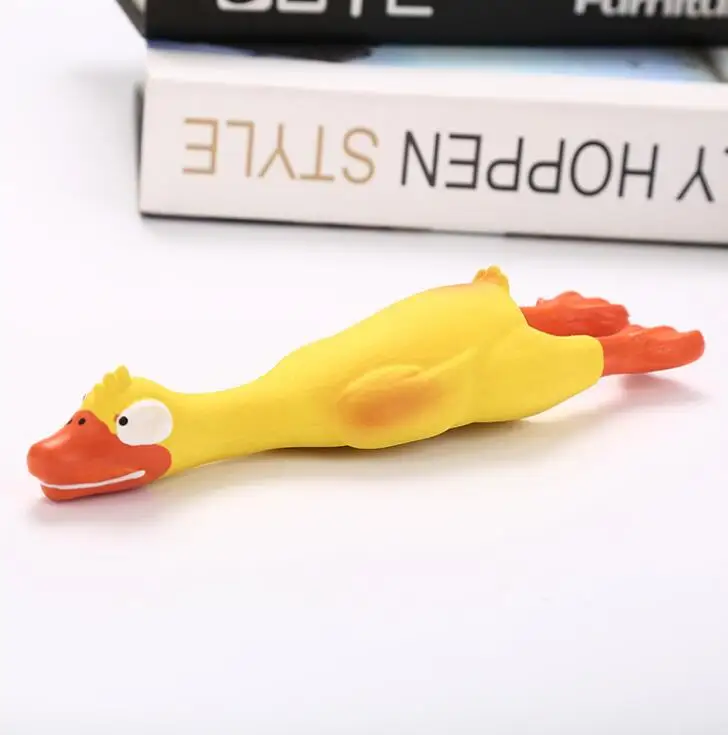 

Pet dog toy natural latex screaming duck screaming duck sounding toy