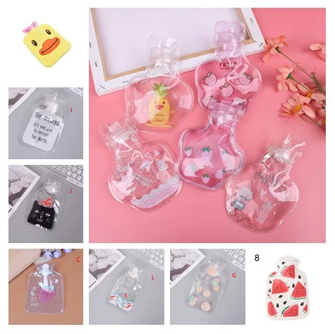 1Pc Winter Hand Warming Hot Water Bag Mini Cartoon Hot Water Bag Bottle Thick High Density Rubber Hot Water Bag/Bottle Useful