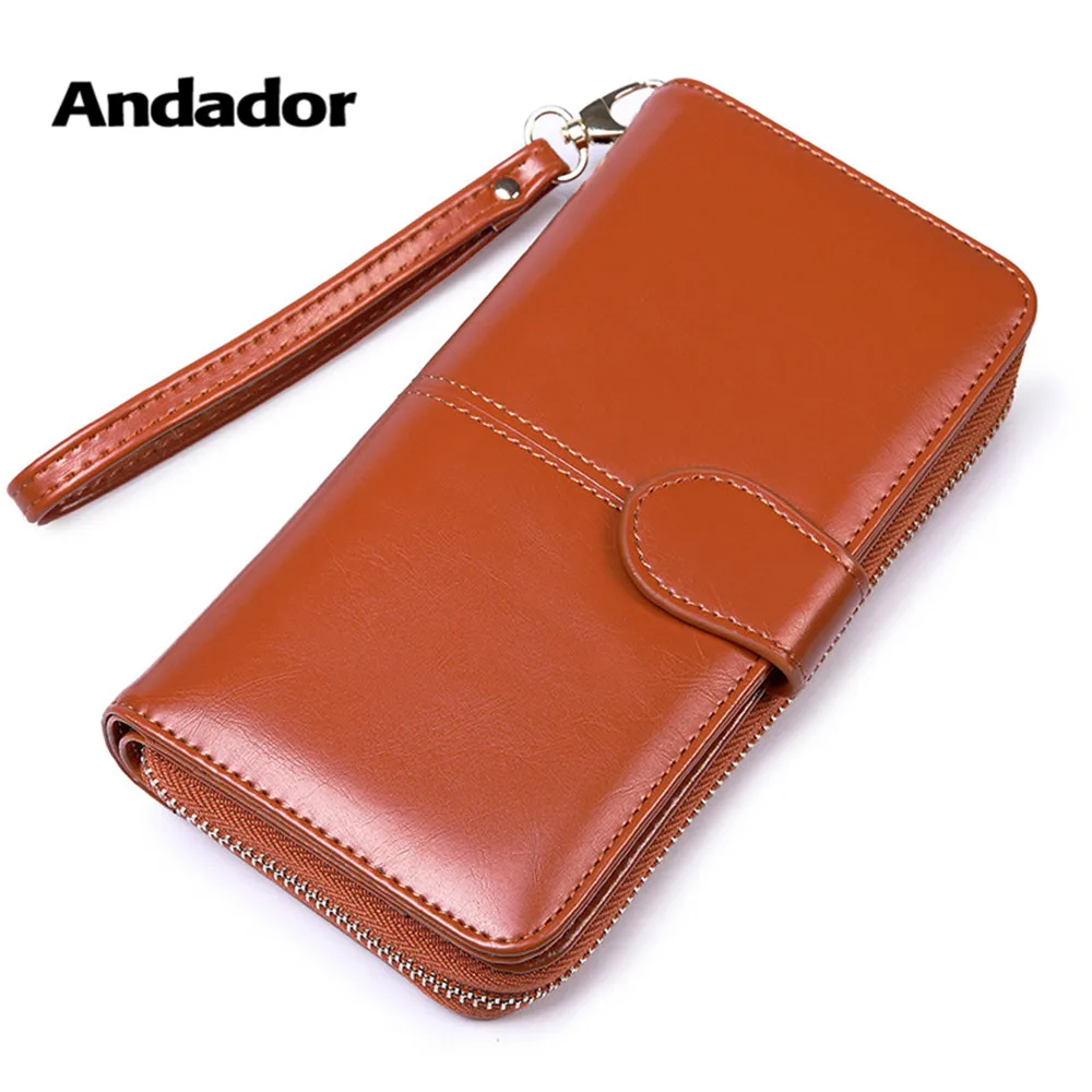 

Woman Wallet Long With Phone Pocket Women Purses With Clutch And Zip Coin Pocket Card Holder Leather Female Purse For Cards
